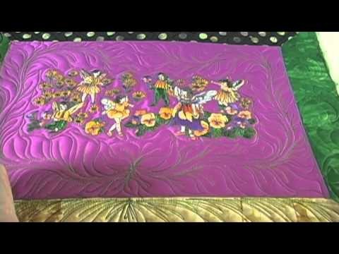 Longarm Quilting - Lesson 16 - Fairy Wallhanging Part 03 - Border Fillers