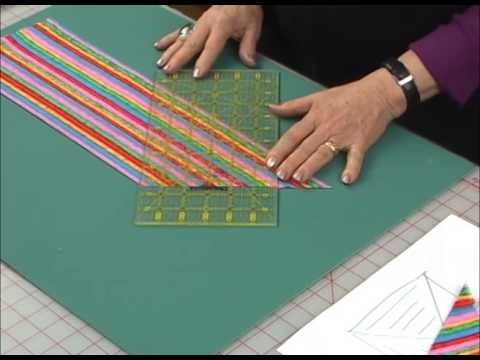 Sharon Pederson - Lesson 04 - Cutting Striped Triangles - Part 2