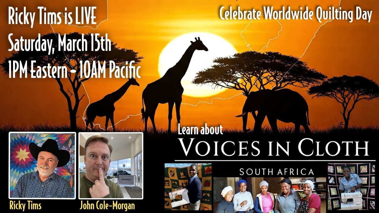 John Cole-Margon: What Are Quilters & Embroiderers Doing in South Africa?